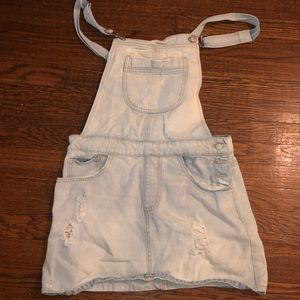 Overalls mini dress